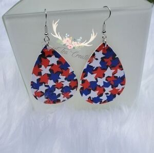 Fourth of July Star Earrings